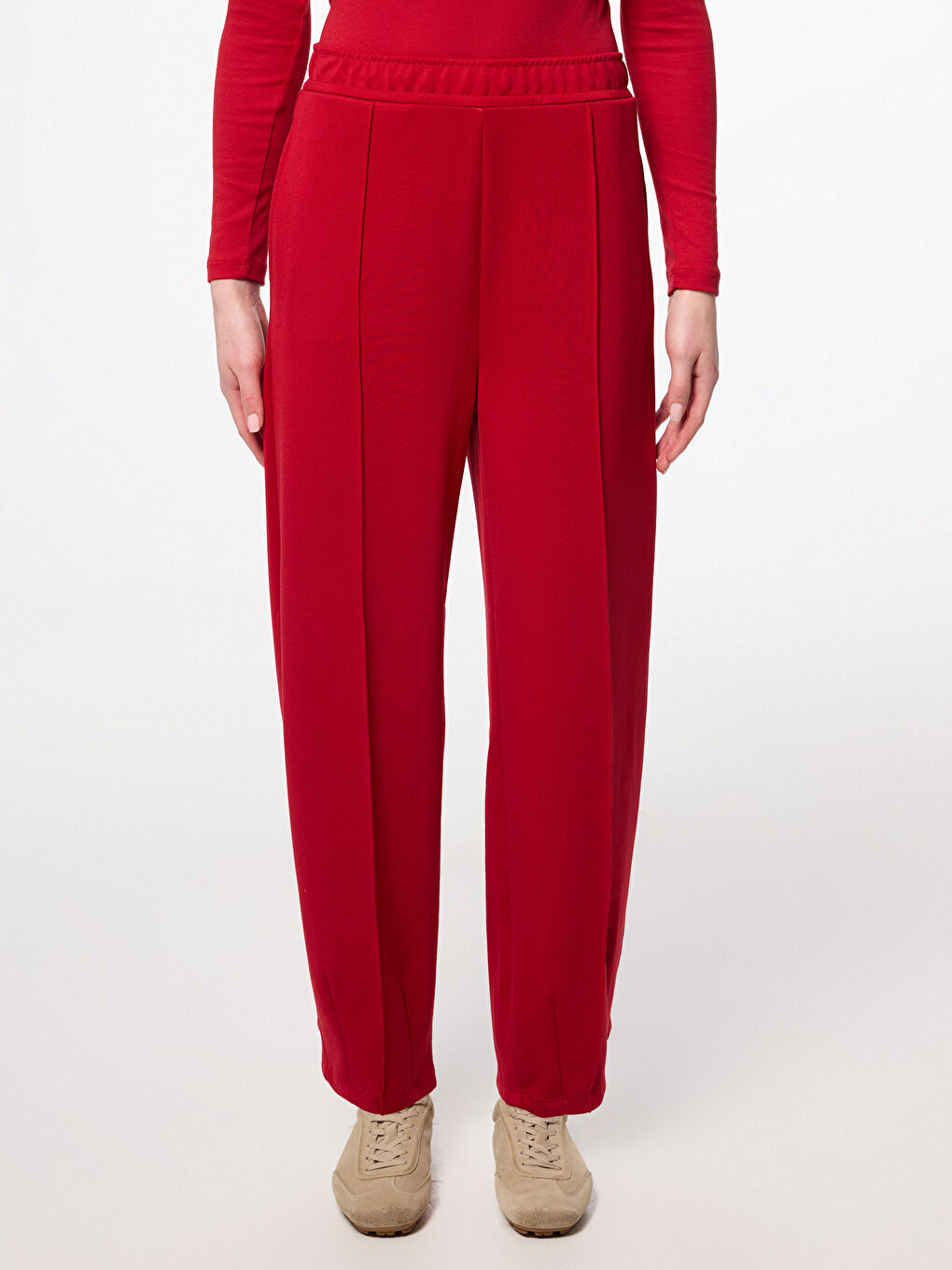 Elasticated Waist Women's Trousers-1