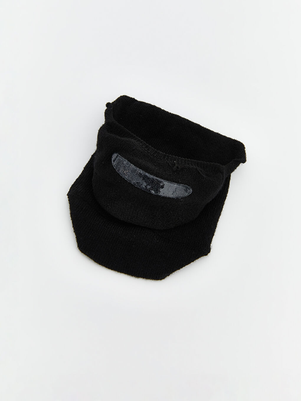 Siyah Kadın Düz Babet Çorap 3'lü-1