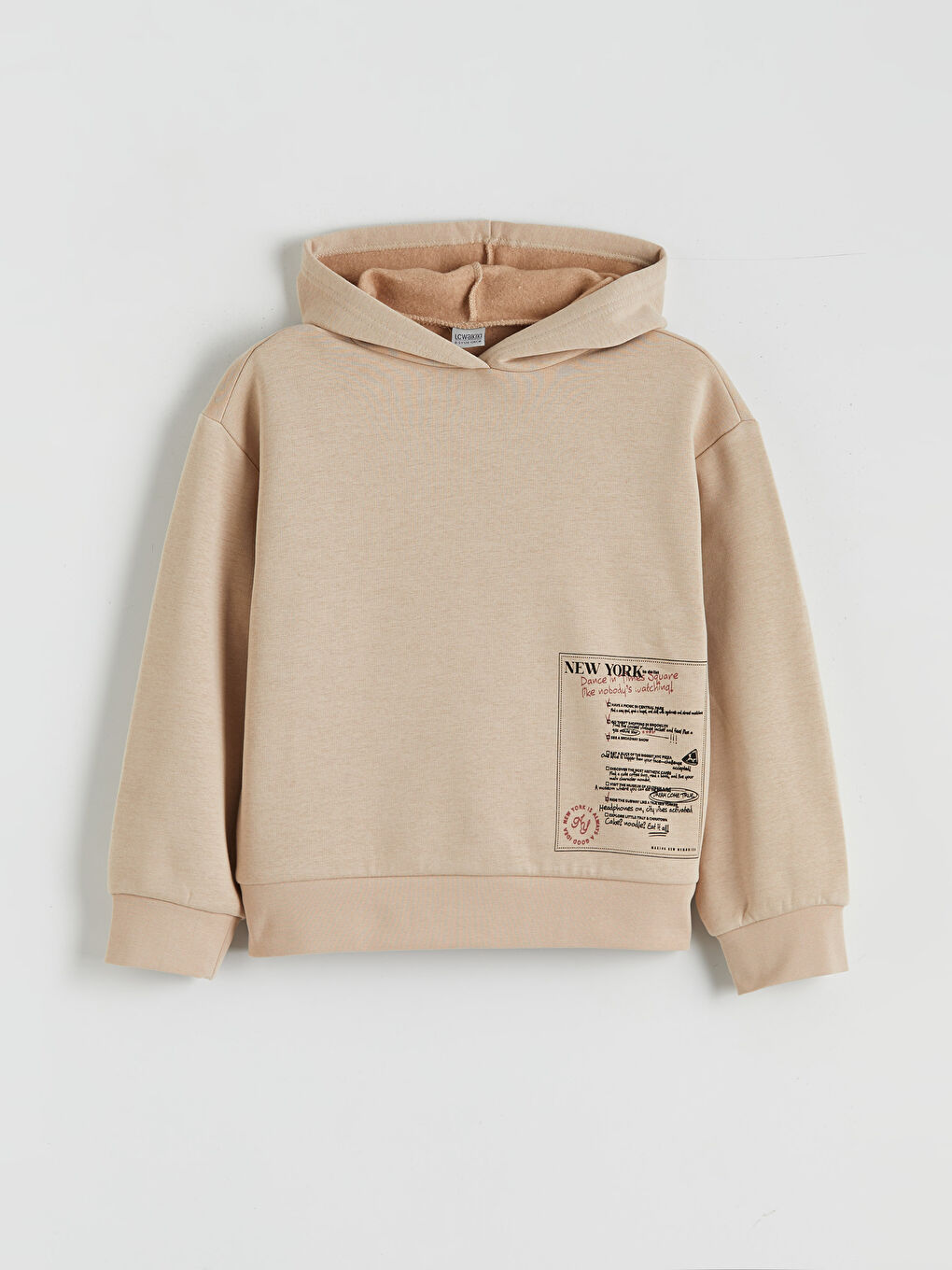 Hooded Girls' Thick Sweatshirt