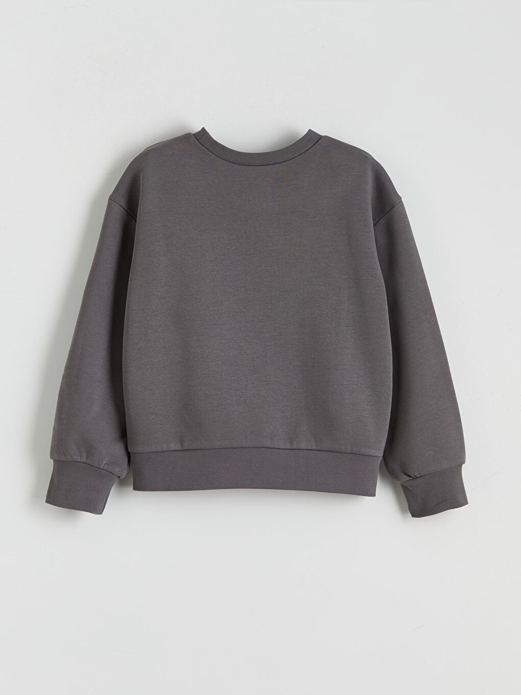 Crew Neck Printed Girls' Sweatshirt-1