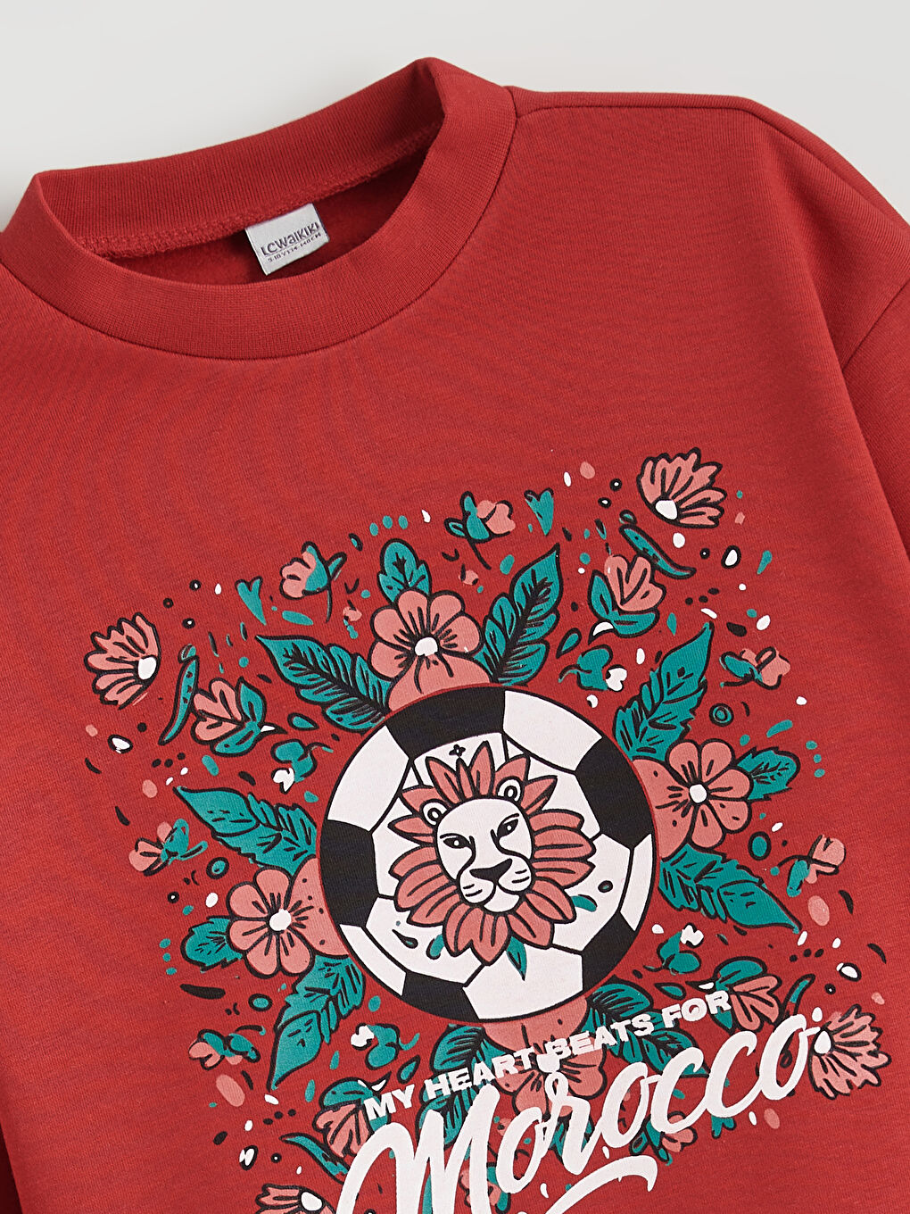 Sweat-shirt Imprimé pour Filles à Col Rond-1