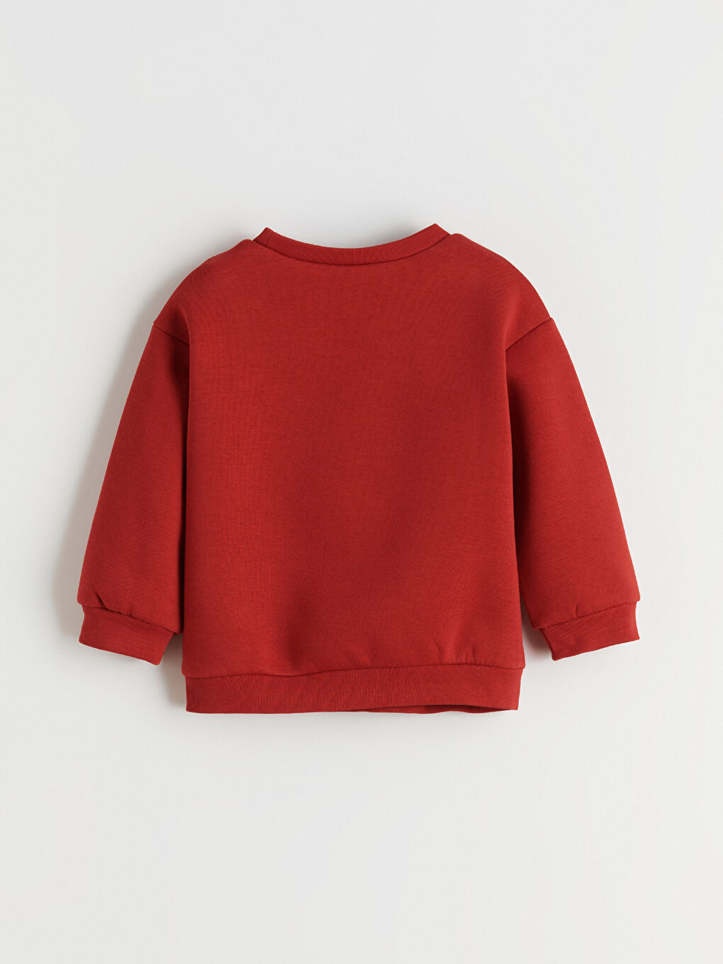 Crew Neck Printed Girls' Thick Sweatshirt-2