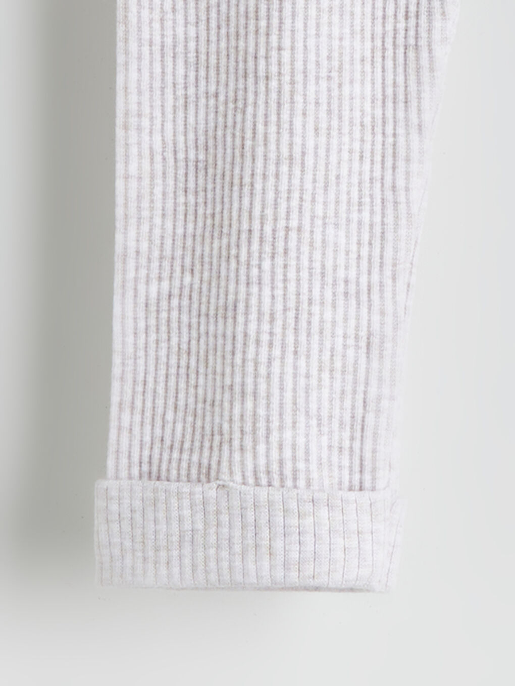 Ekru Beli Lastikli Erkek Bebek Jogger Eşofman Alt-1