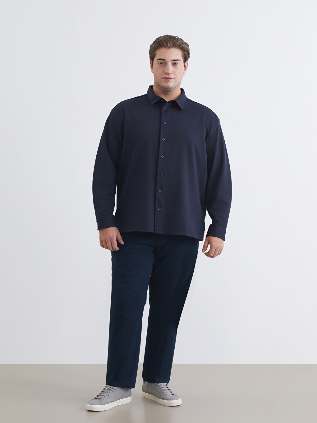 Мужчины Синий Рубашка-2