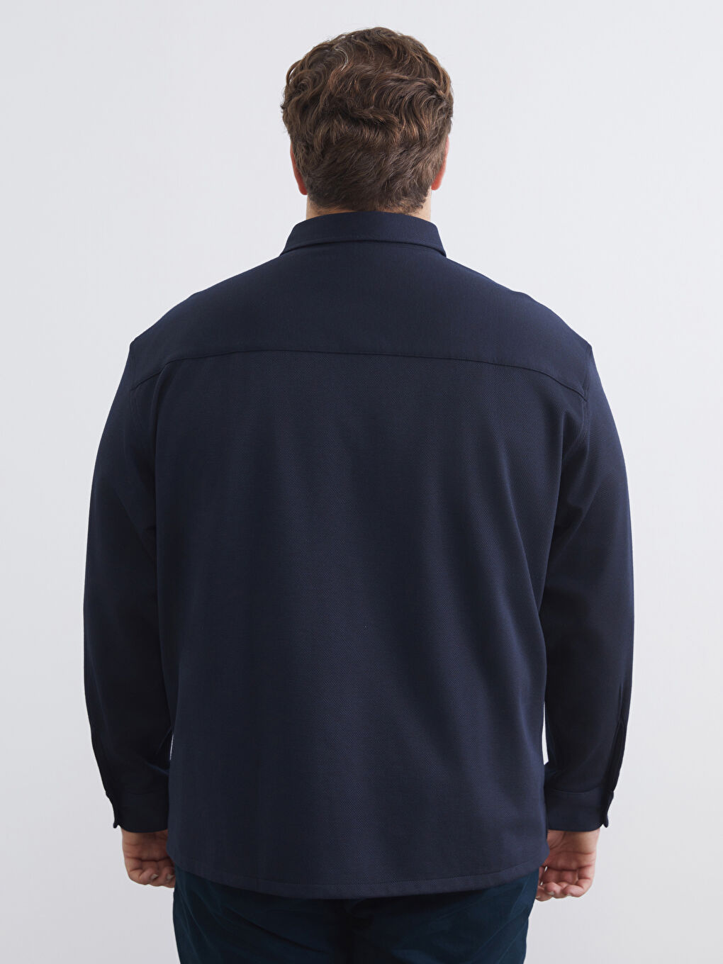 Мужчины Синий Рубашка-6