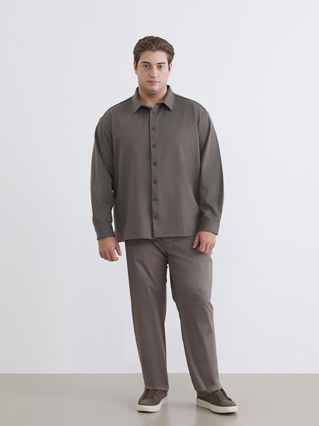 Мужчины Хаки Рубашка-2