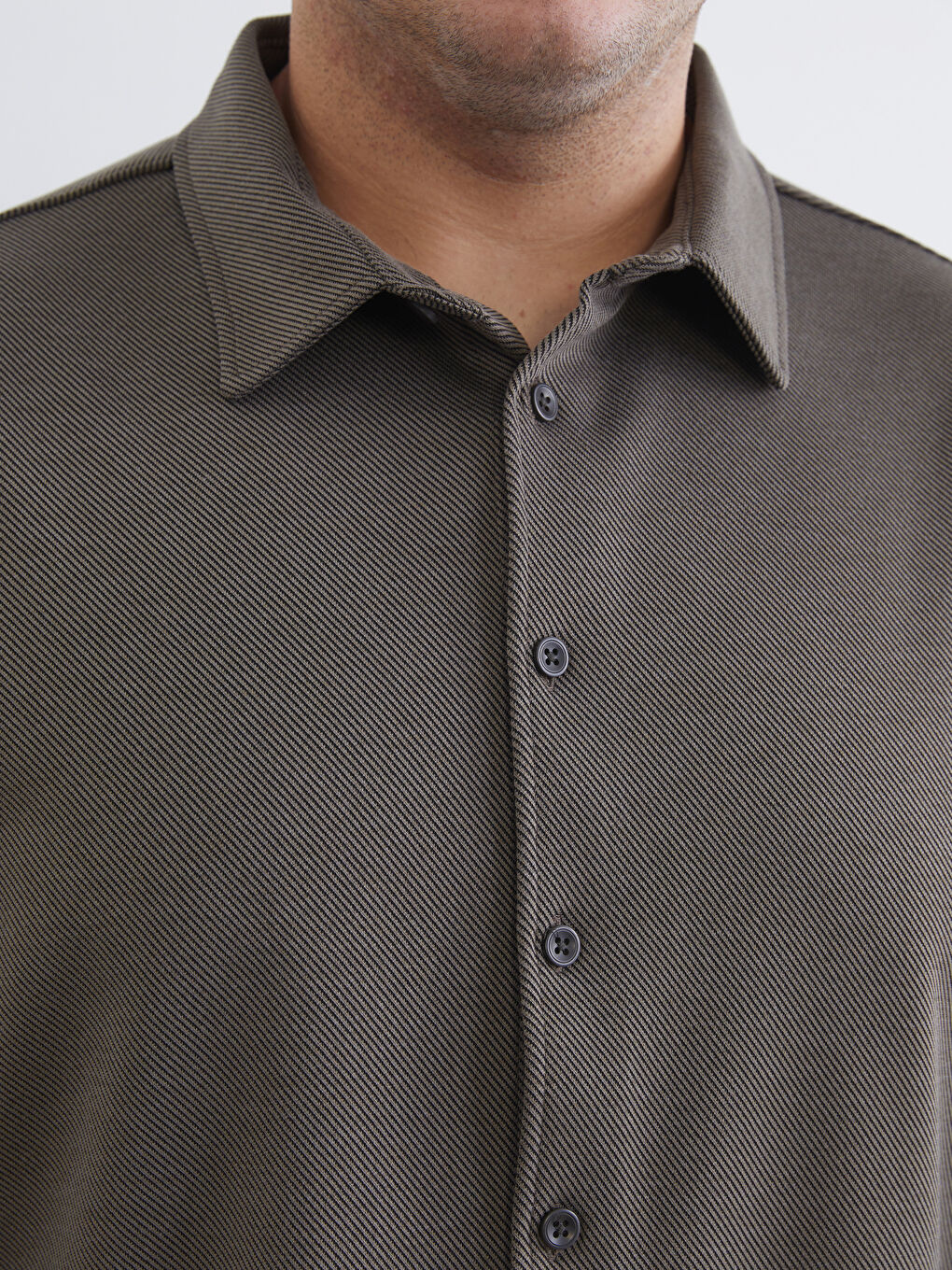 Мужчины Хаки Рубашка-4