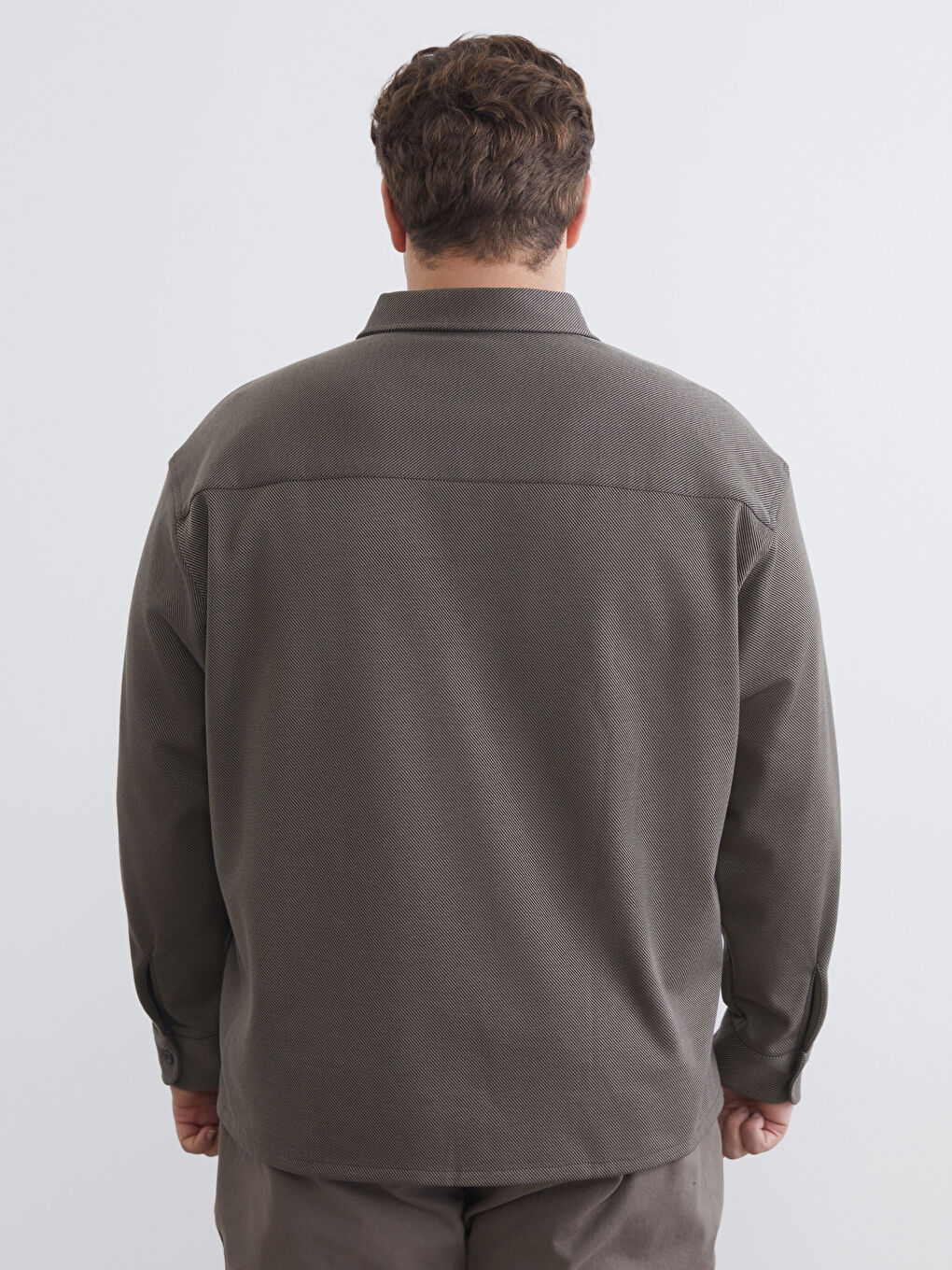 Мужчины Хаки Рубашка-6