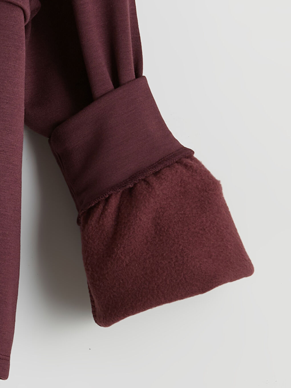 Mürdüm Dik Yaka Kız Çocuk Sweatshirt-3