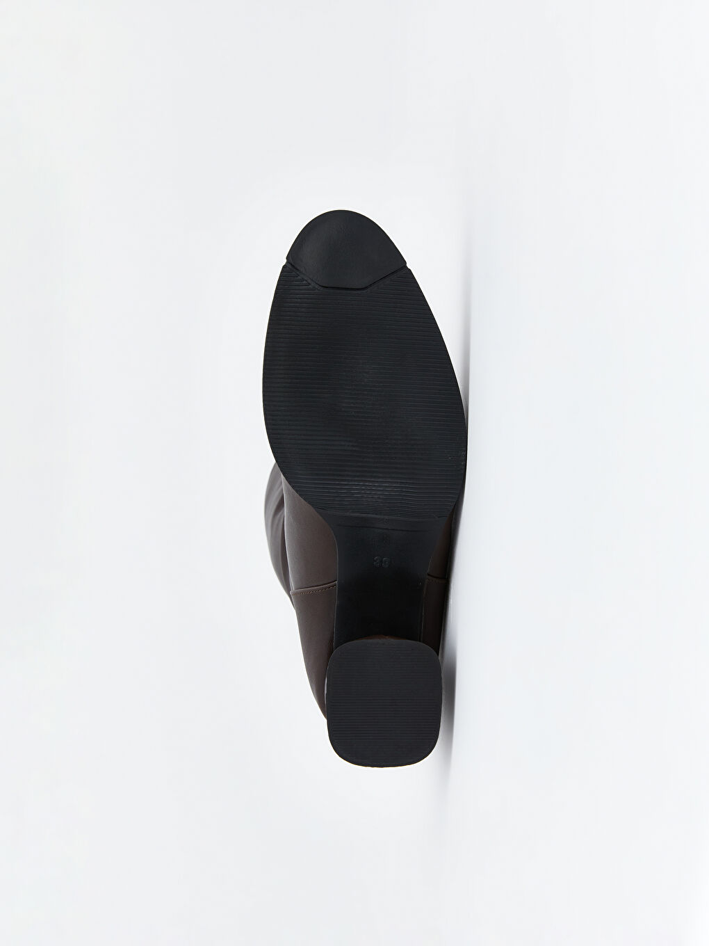 Kahverengi Deri Görünümlü Kadın Çizme-3