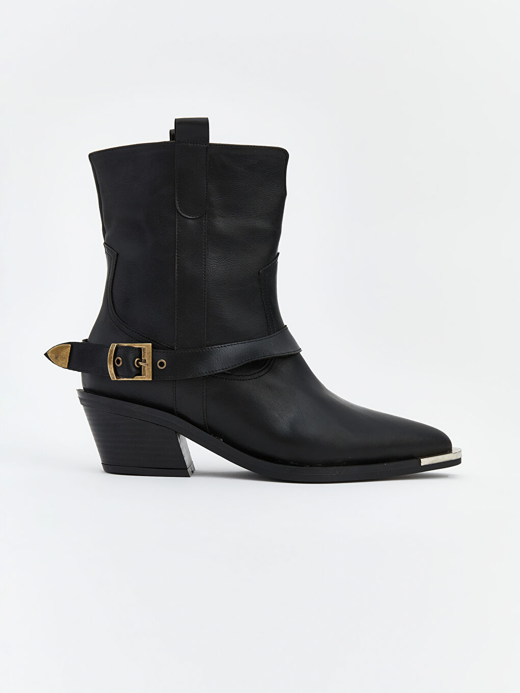 Siyah Deri Görünümlü Kadın Bot-1