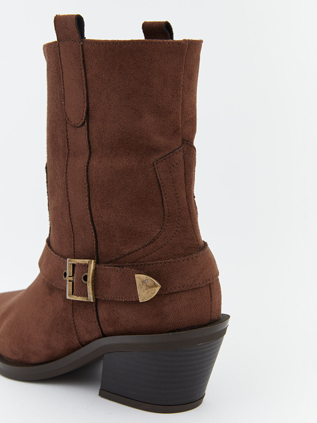 Kahverengi Deri Görünümlü Kadın Bot-4