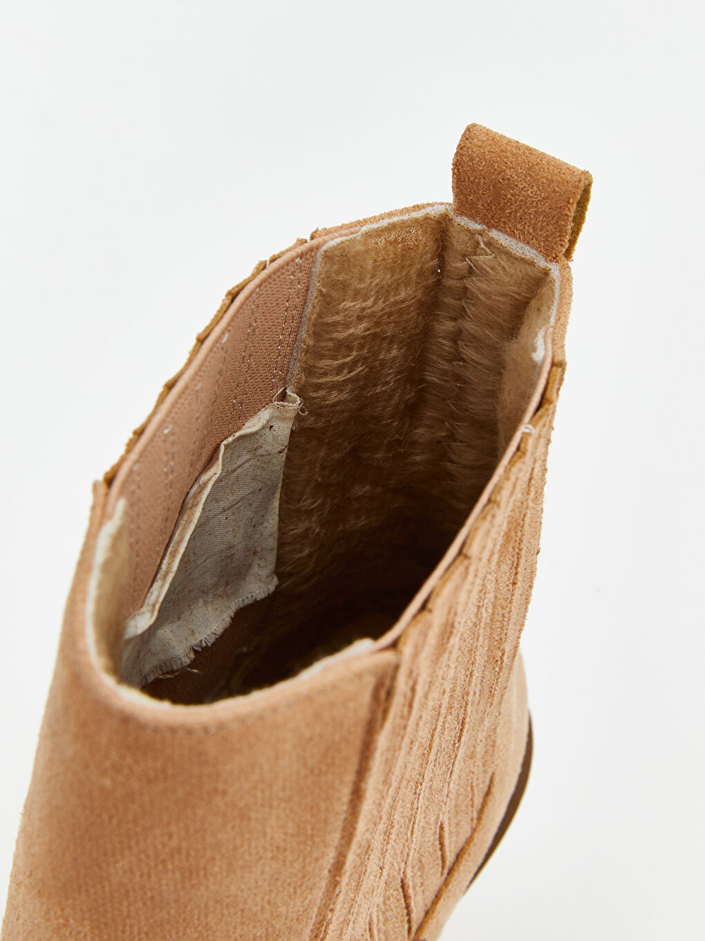 Bej Süet Görünümlü Kadın Bot-5