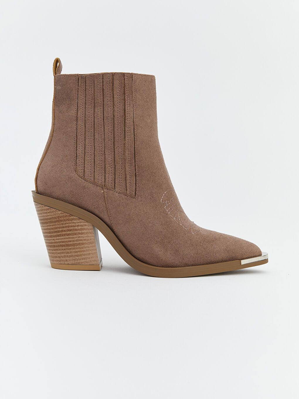 Kahverengi Süet Görünümlü Kadın Bot-1