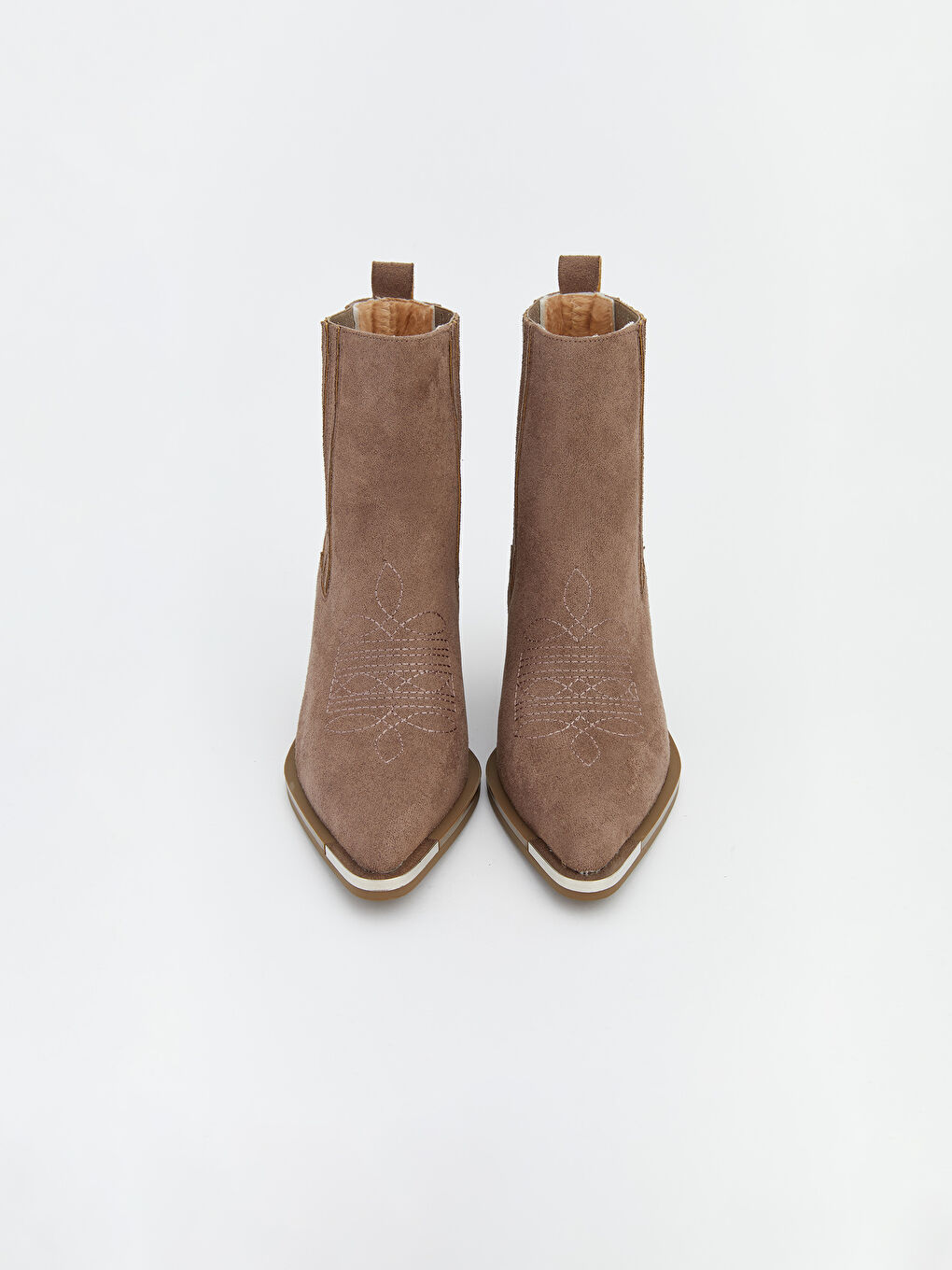 Kahverengi Süet Görünümlü Kadın Bot-2