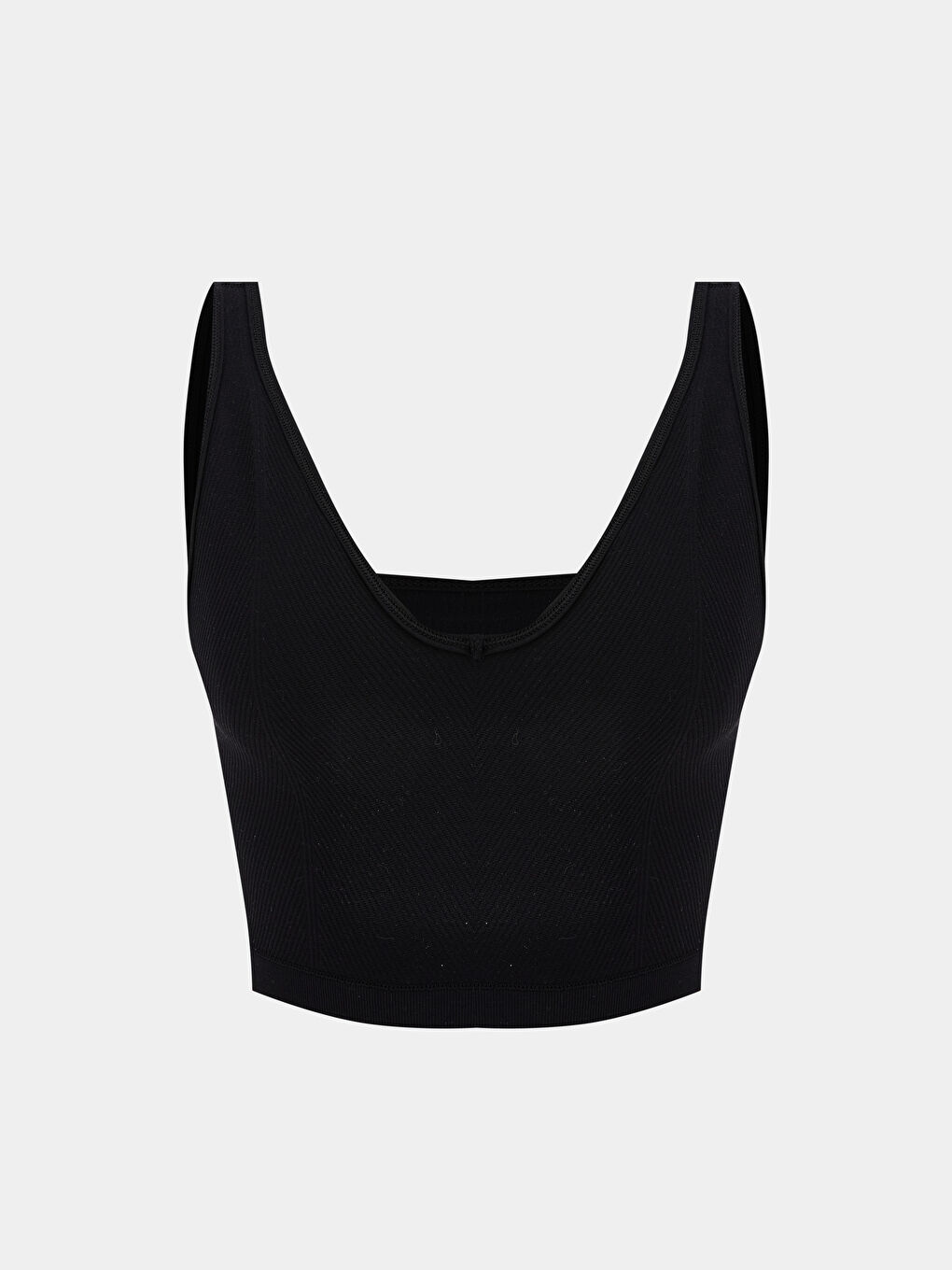 Siyah Balensiz Dolgusuz Düz Spor Büstiyer