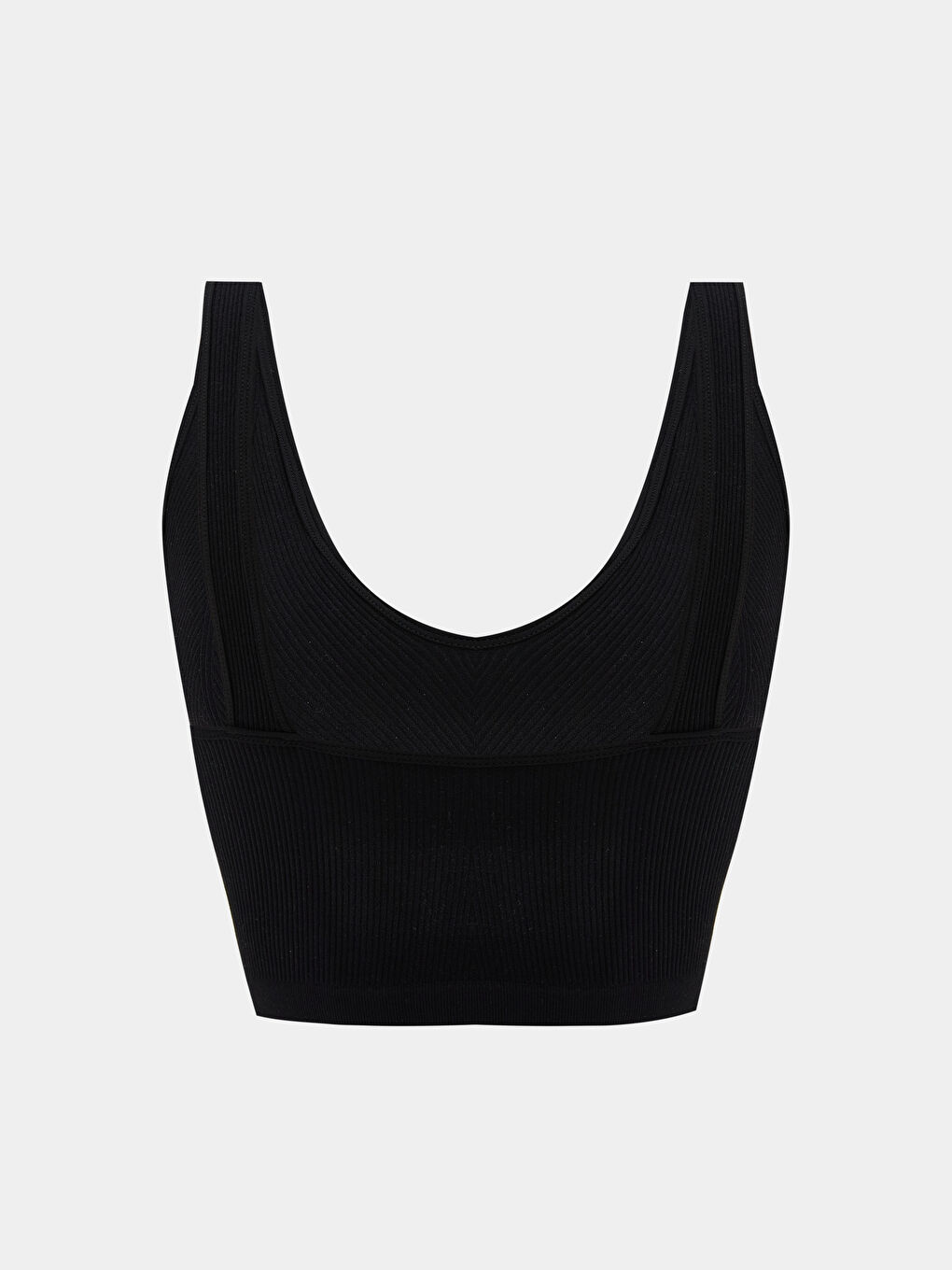 Siyah Balensiz Dolgusuz Düz Spor Büstiyer-1