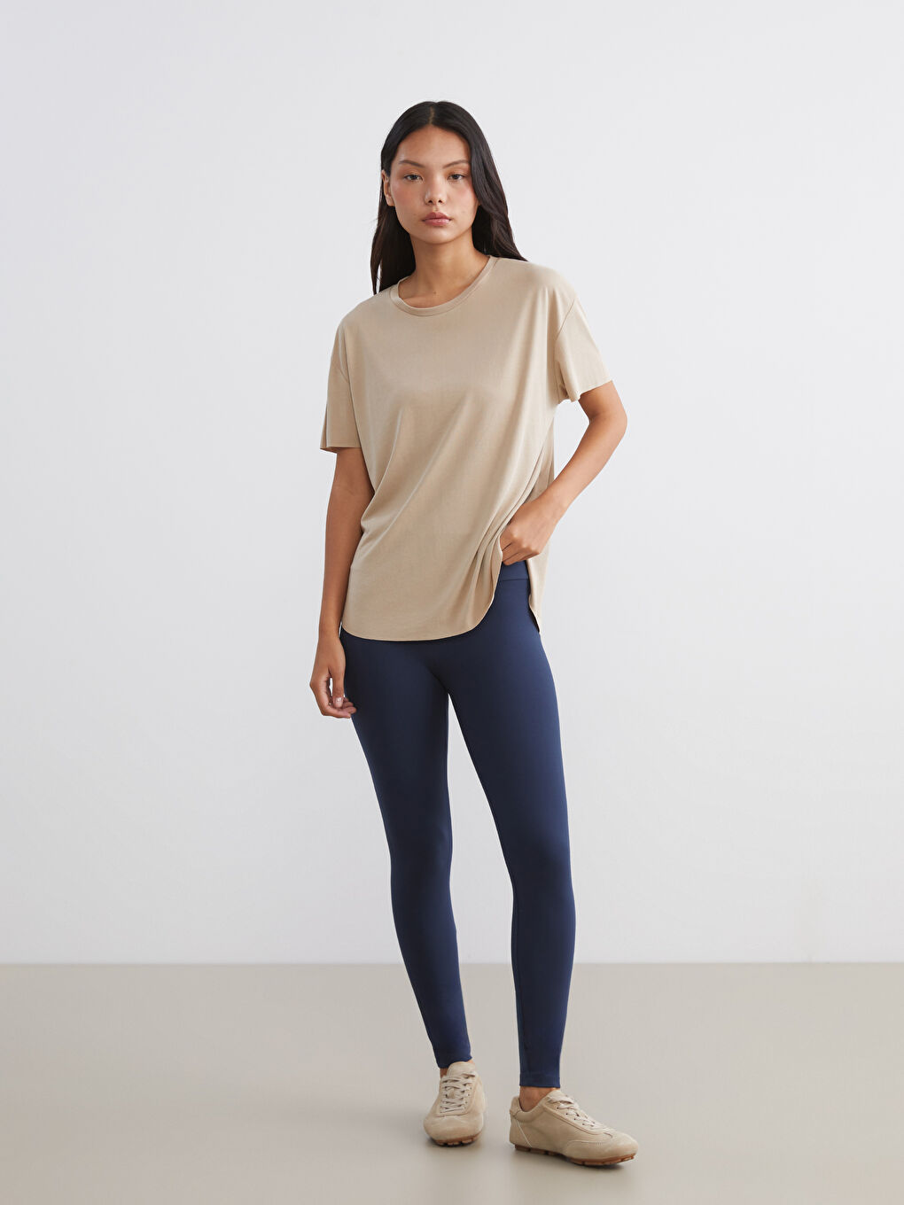 Crew Neck Women's Sports T-Shirt-1