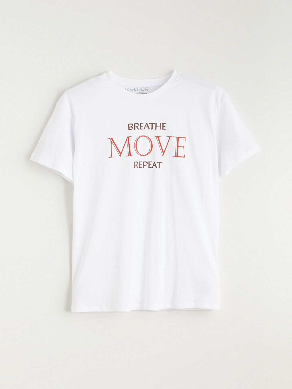 ქალის პრინტიანი სპორტული მაისური მრგვალი ყელით-4