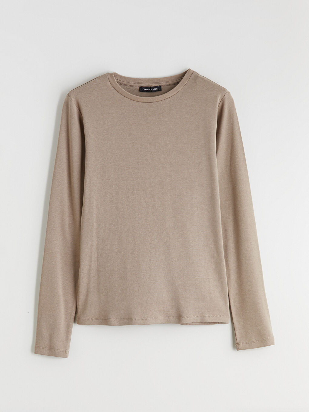 Bej Bisiklet Yaka Kadın Body-4