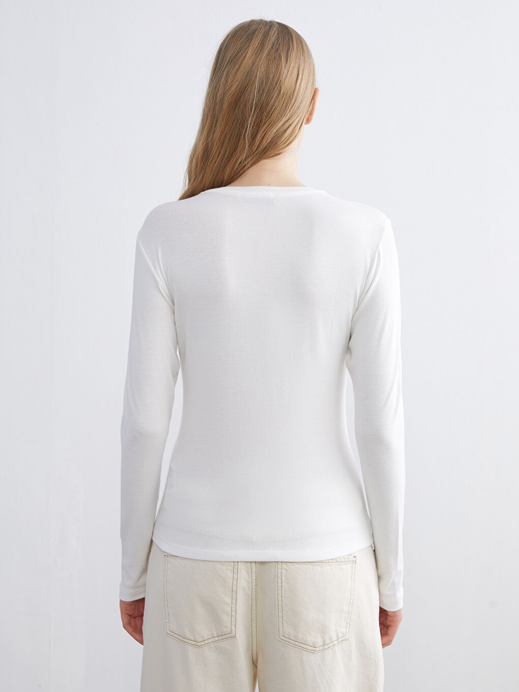 Okrugli izrez Ženski Bodi-3