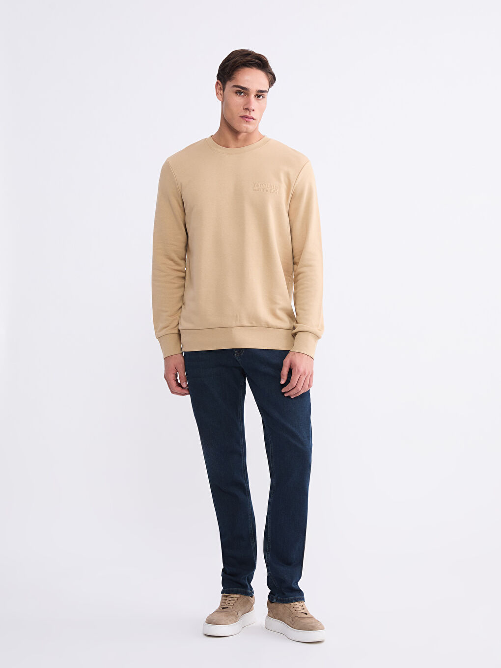 Bedrucktes Herren Sweatshirt mit Rundhalsausschnitt-1