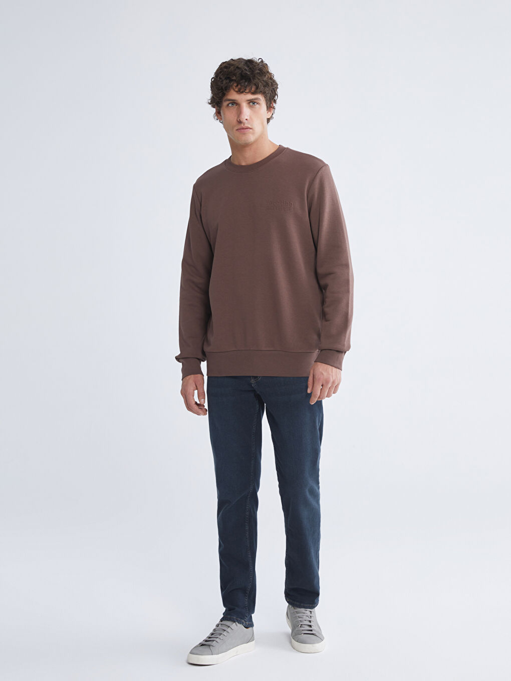 Bedrucktes Herren Sweatshirt mit Rundhalsausschnitt-1