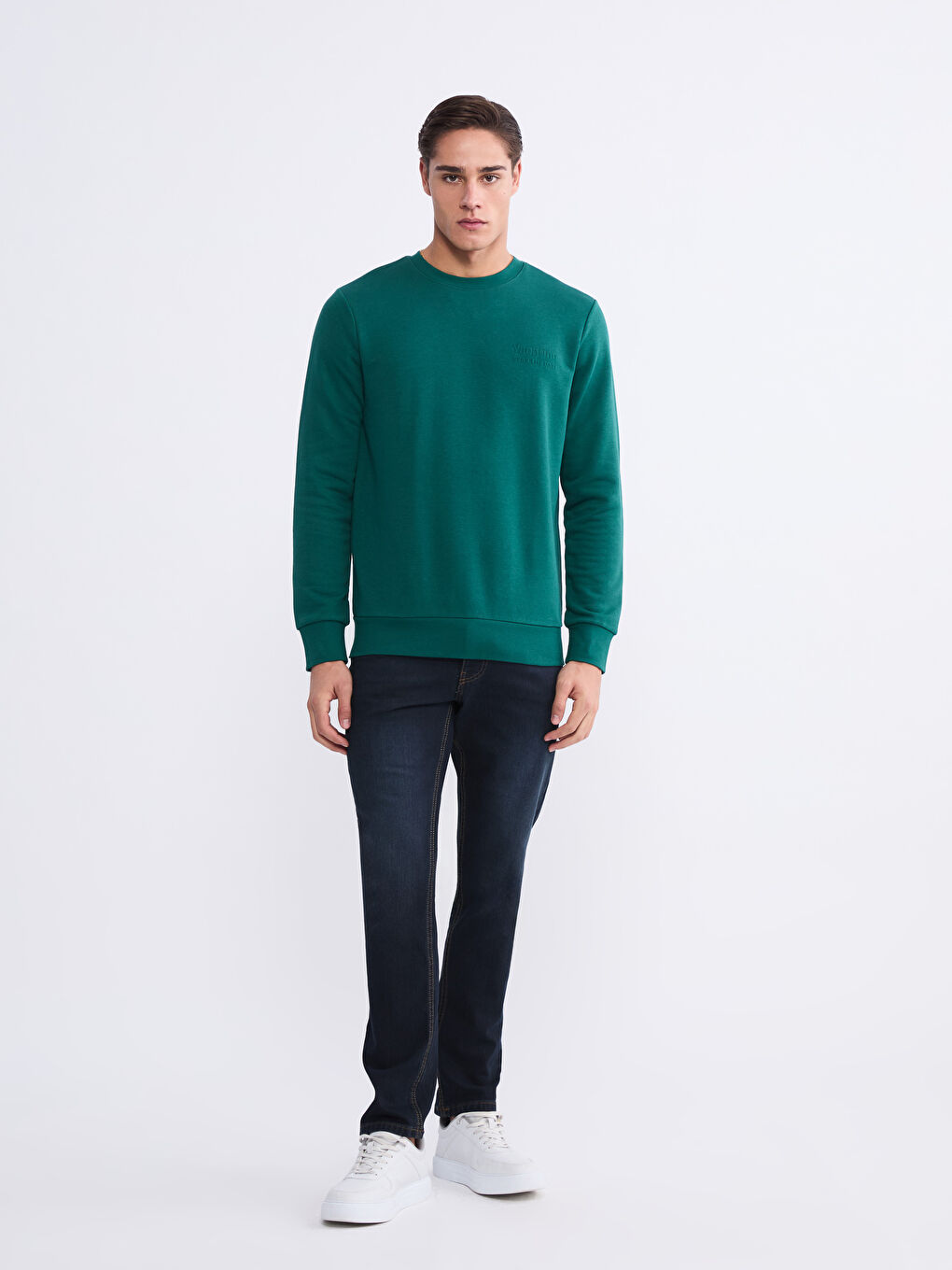 Bedrucktes Herren Sweatshirt mit Rundhalsausschnitt-1