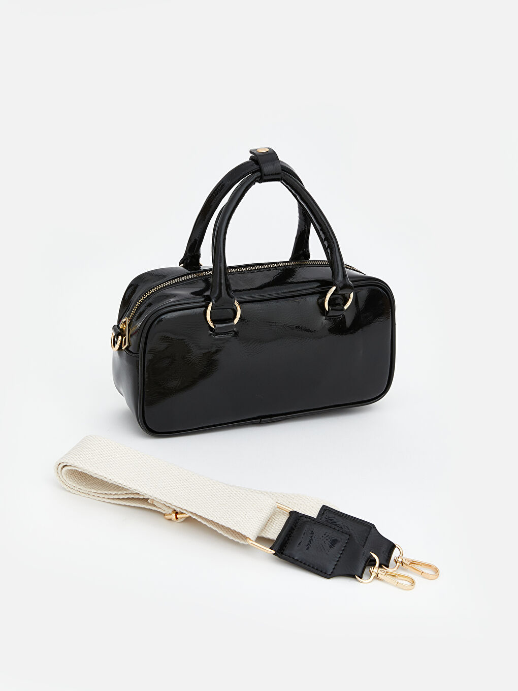 Leather-Look Women's Shoulder Bag-1