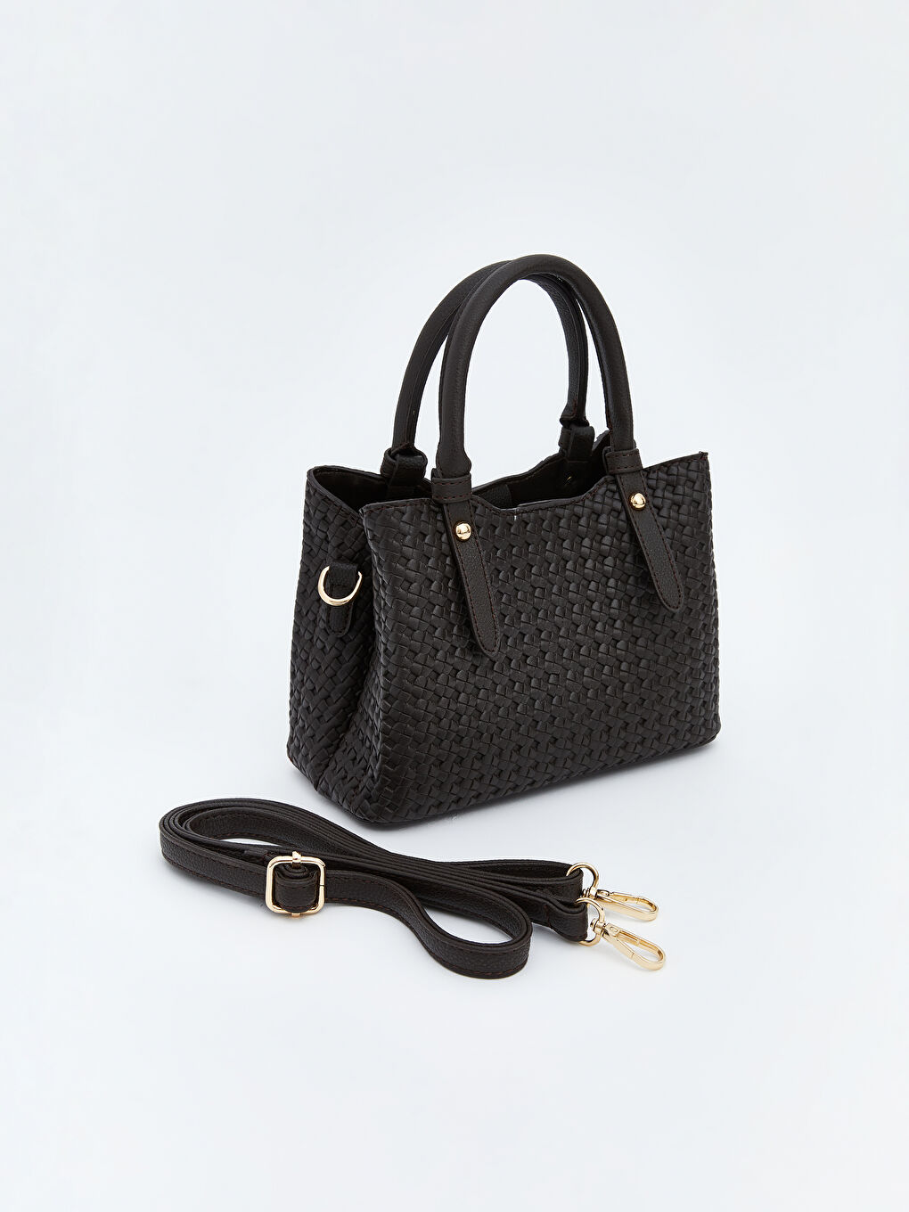 Kahverengi Çıkarılabilir Askılı Kadın Omuz Çantası-1