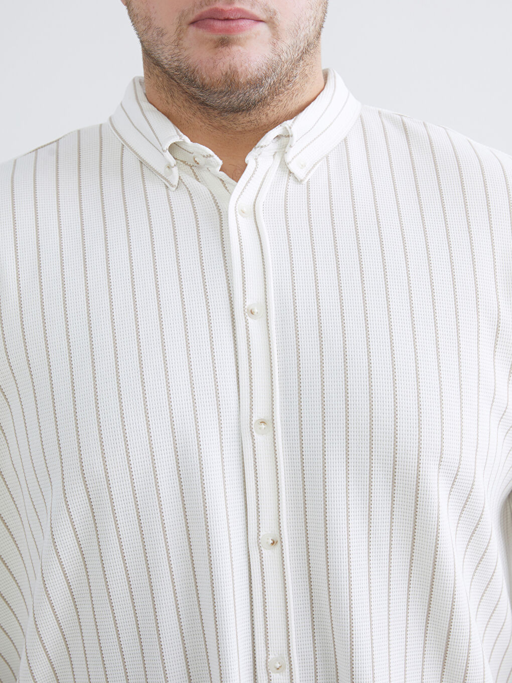 Мужчины экрю Рубашка-2