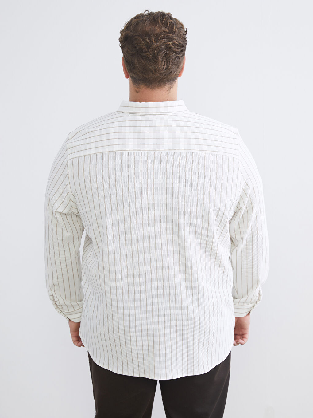 Мужчины экрю Рубашка-3