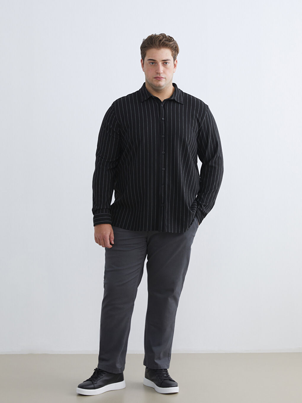 Мужчины Черный Рубашка-2