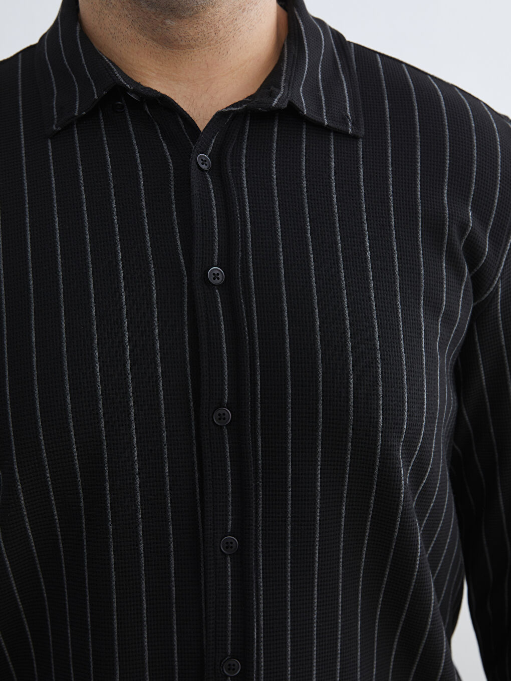 Мужчины Черный Рубашка-4