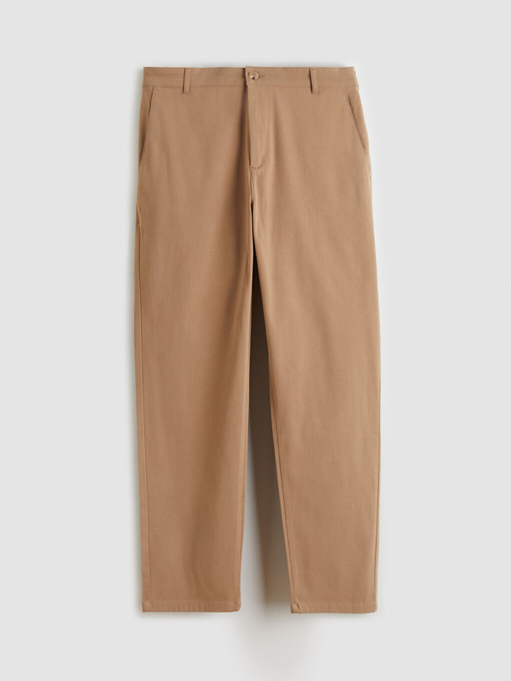 Kahverengi Standart Kalıp Erkek Pantolon-4