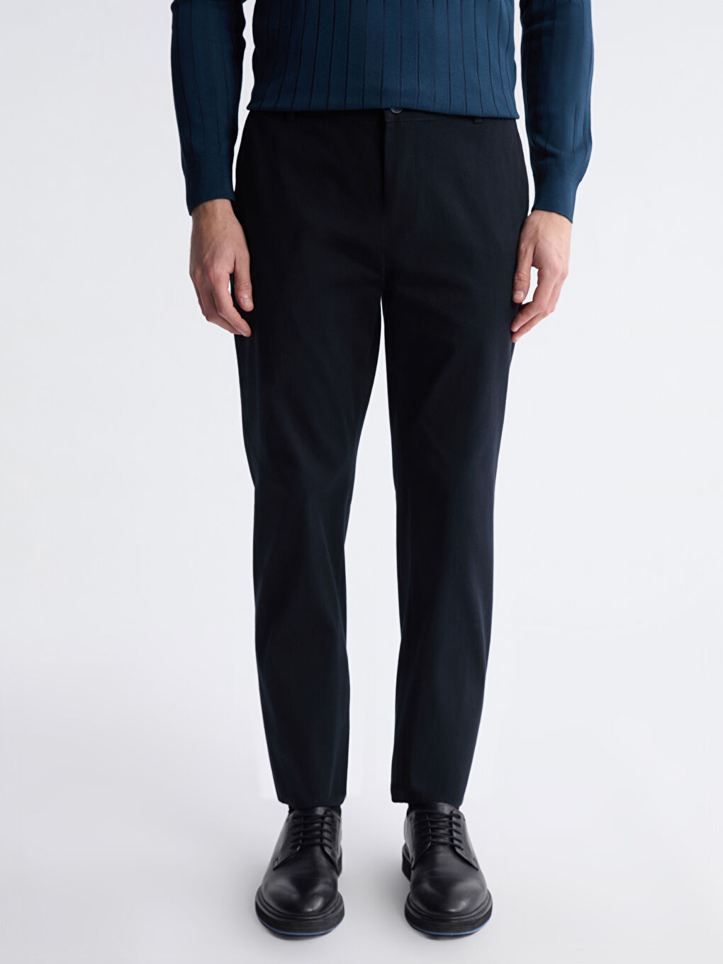 Lacivert Standart Kalıp Erkek Pantolon-1