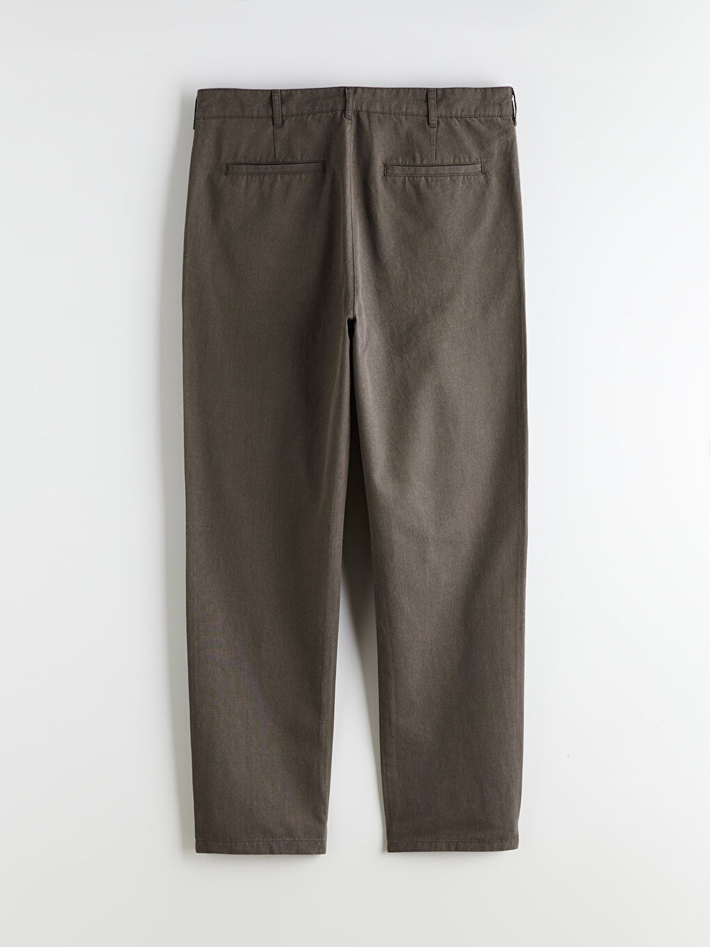 Kahverengi Standart Kalıp Erkek Pantolon-5