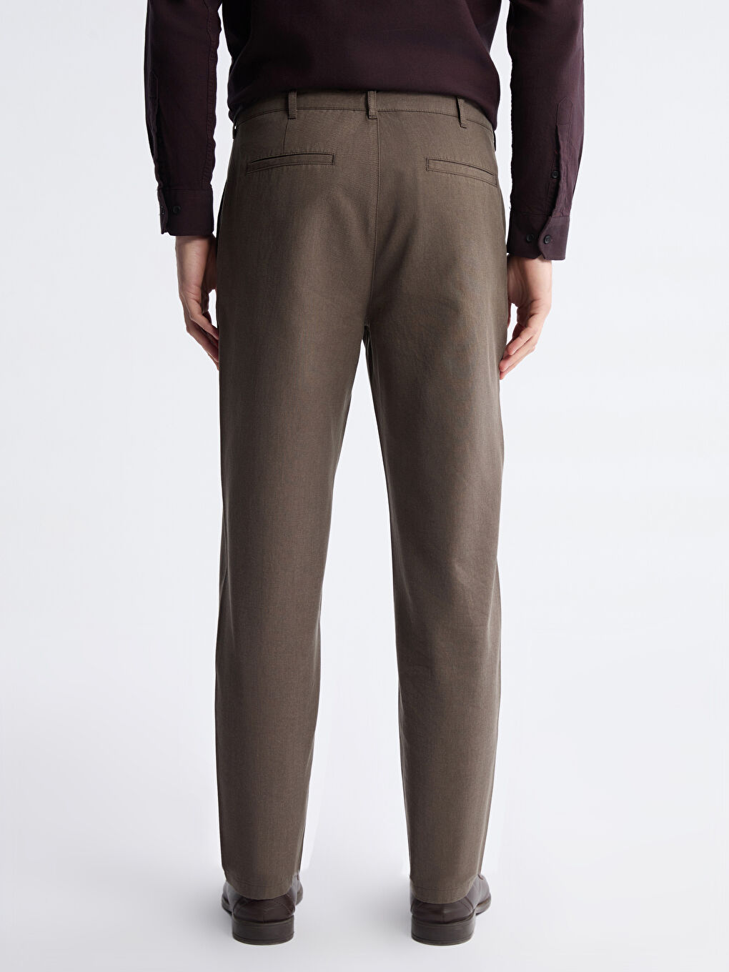Kahverengi Standart Kalıp Erkek Pantolon-3