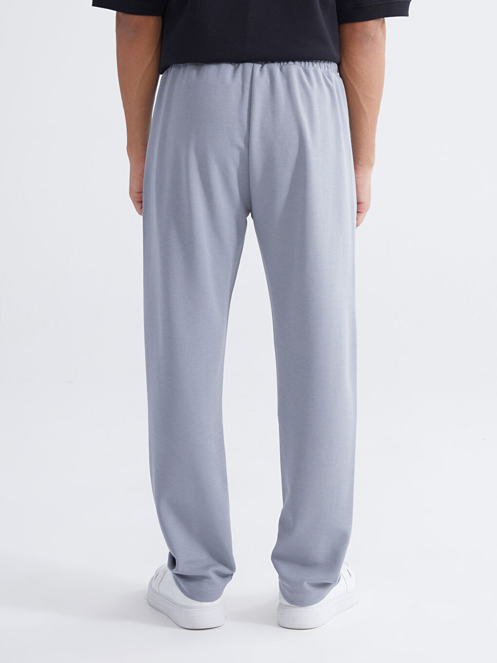 Gri Standart Kalıp Erkek Eşofman Altı-3