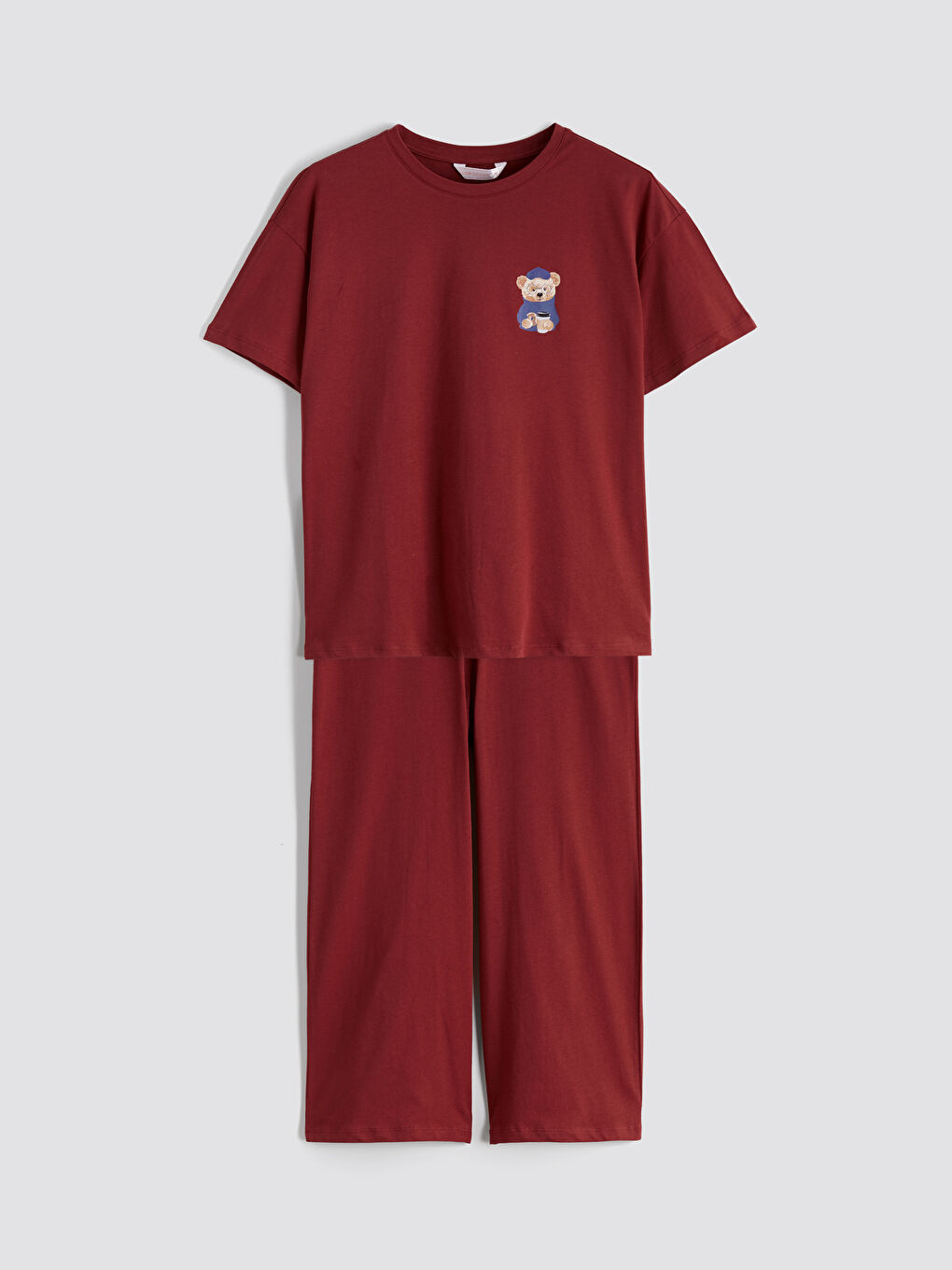 Teddy Bear Printed Women's Capri Pyjamas Set-4