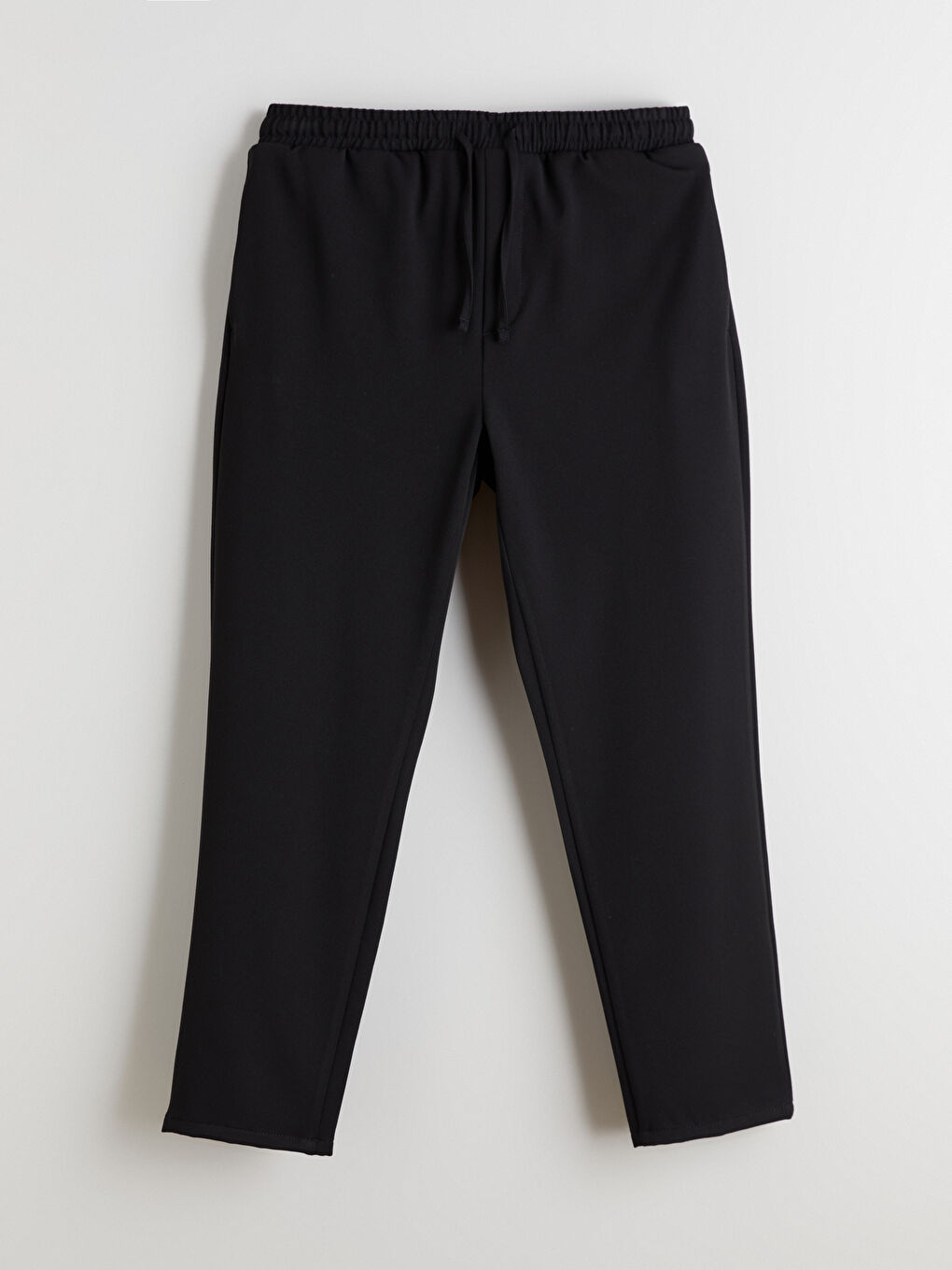 Siyah Beli Lastikli Gabardin Erkek Pantolon-4