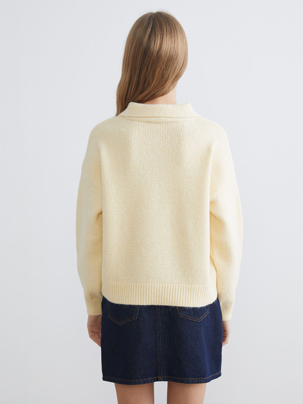 Frau GELB Pullover-3