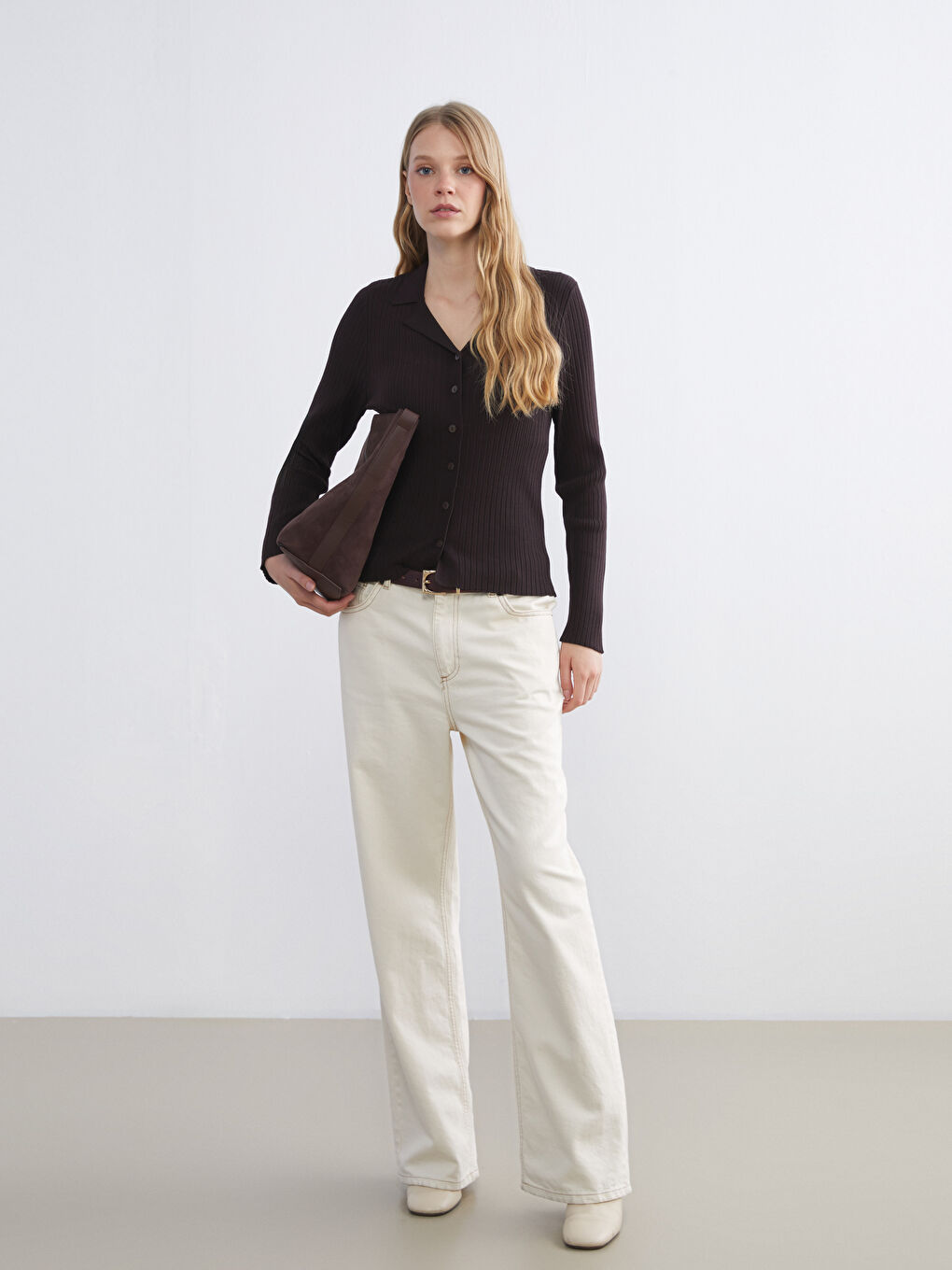 Rolka Ženski Trikotažni Kardigan-1