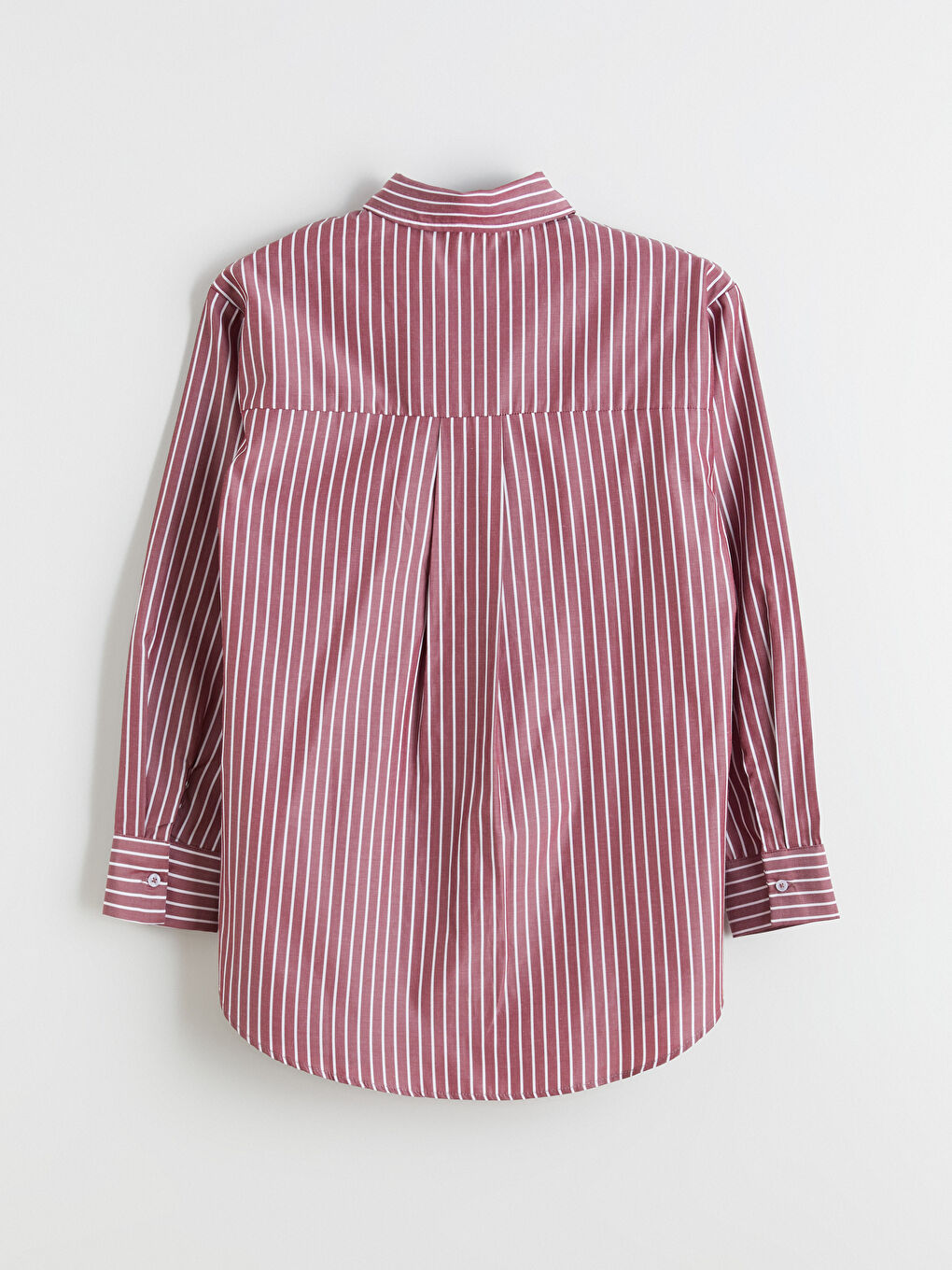 تونيك قميص بوبلين مخطط نسائي-5