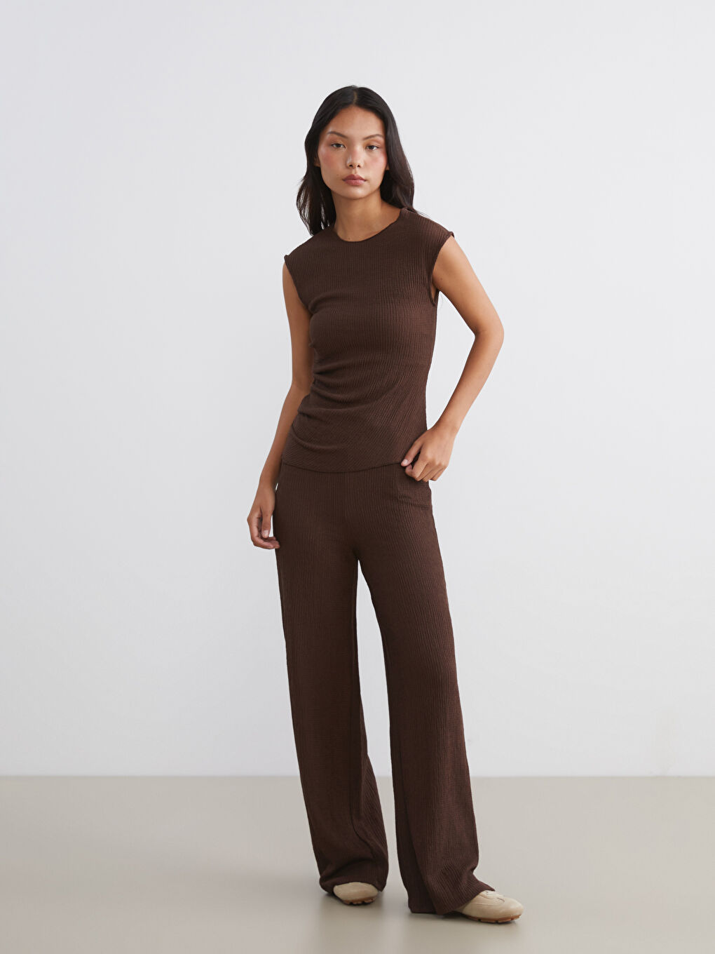 Woman BROWN Blouse-1