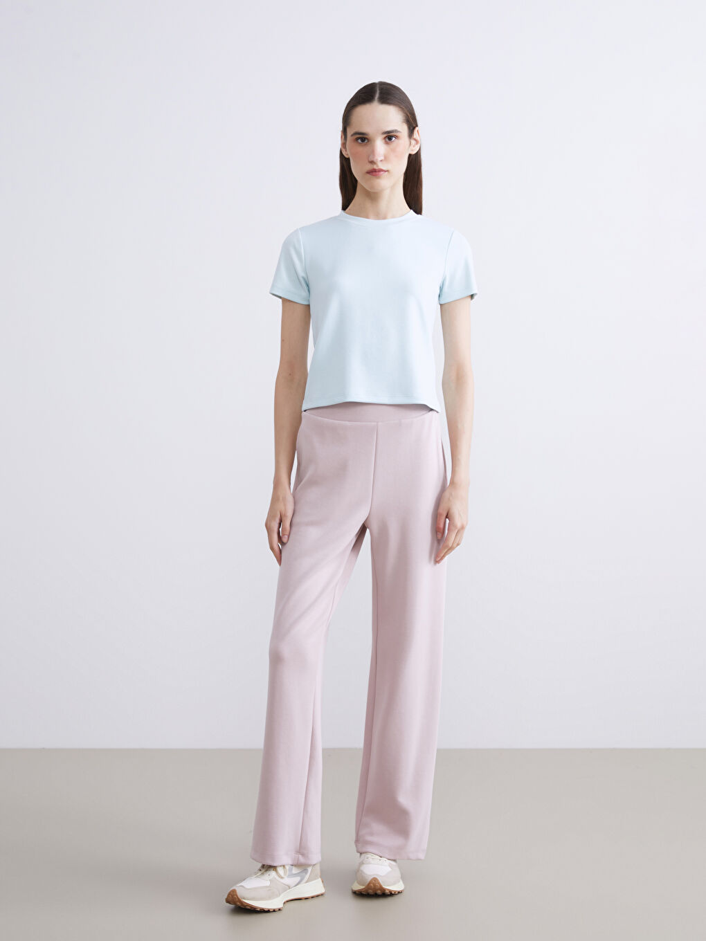 Mavi Bisiklet Yaka Kadın Tişört-1