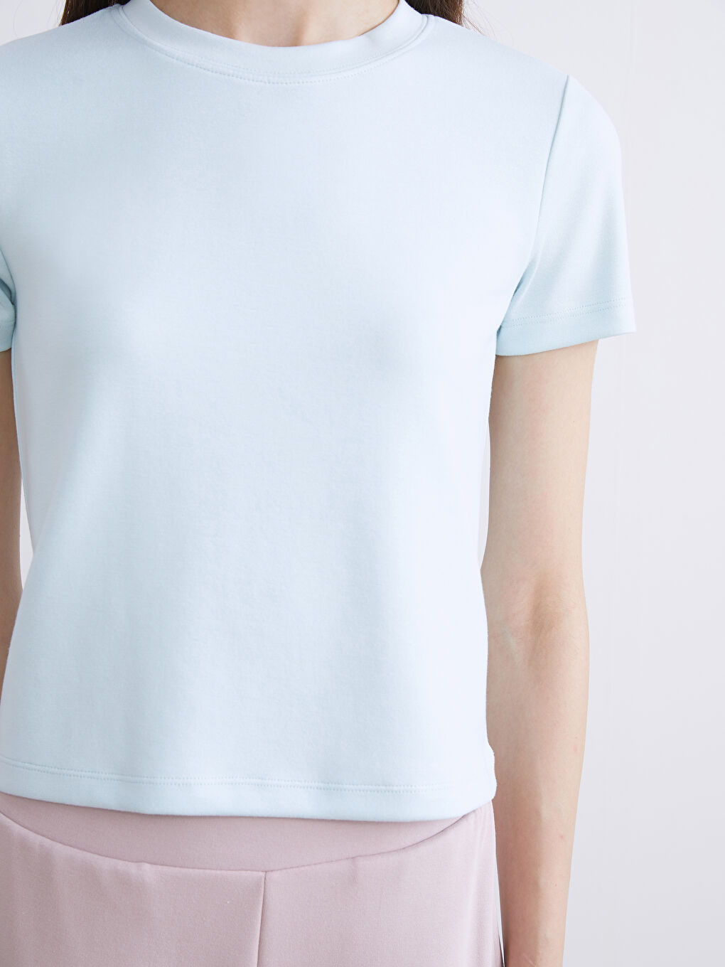 Mavi Bisiklet Yaka Kadın Tişört-2