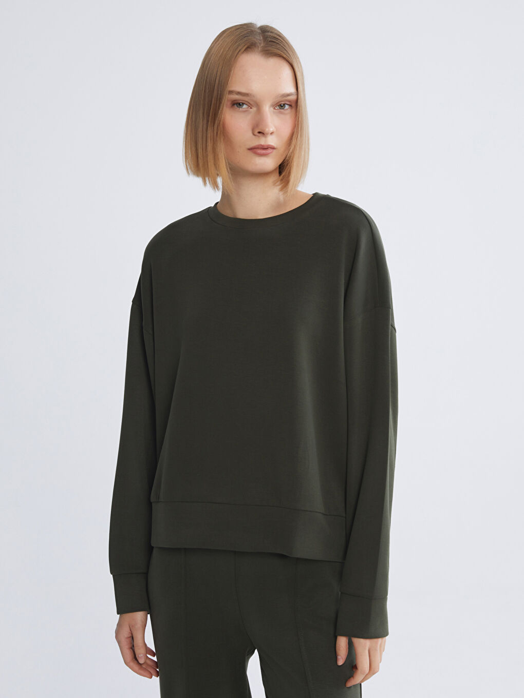 Crew Neck Oversize Women's Sweatshirt