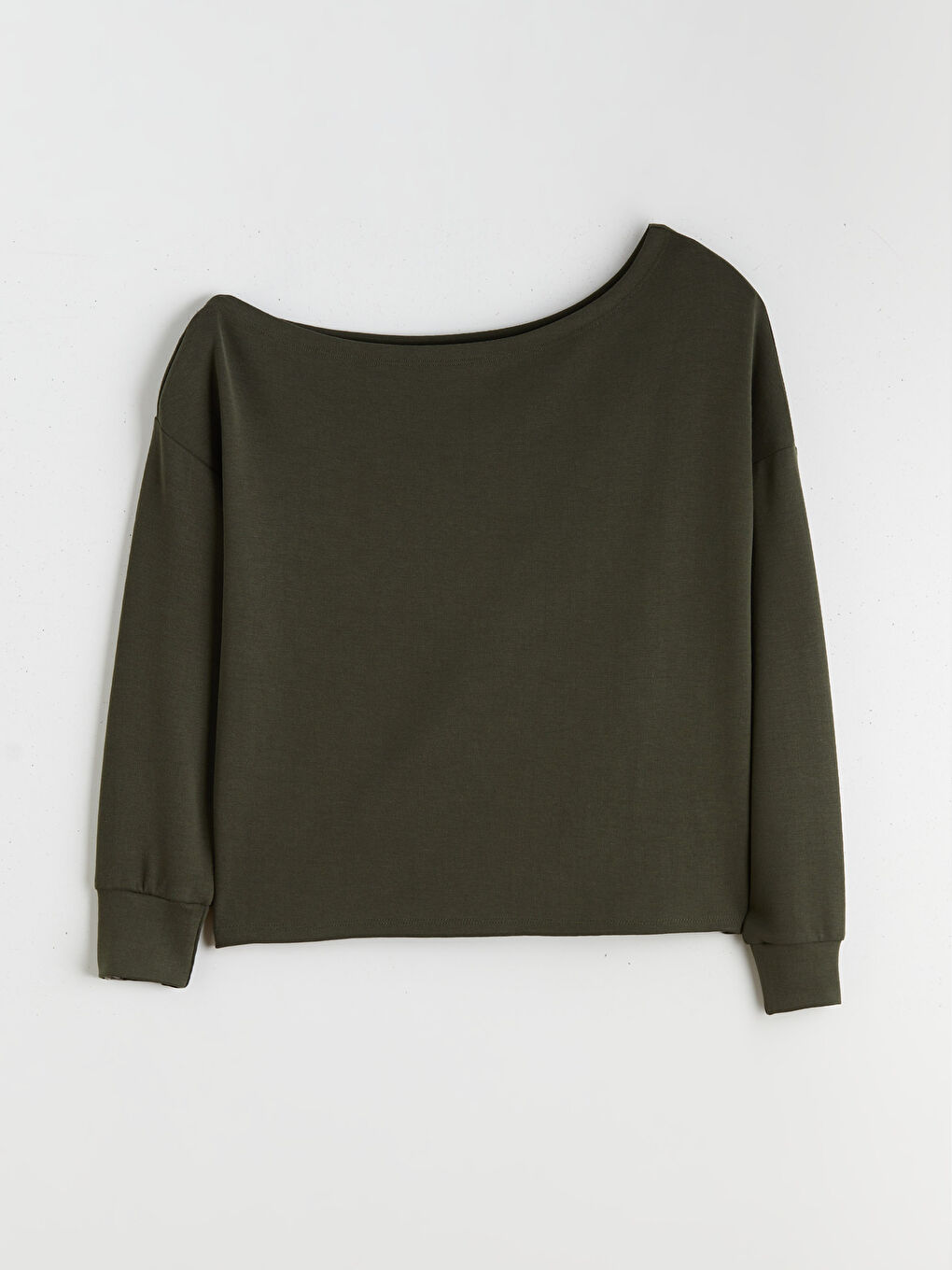 Slash Neck Women's Sweatshirt-4