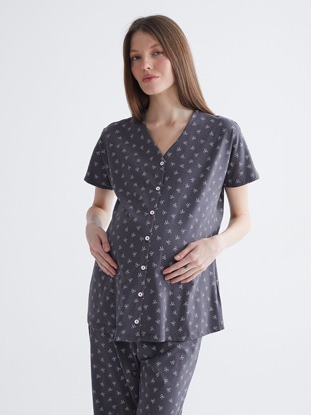 Woman GREY Pyjama Set-1
